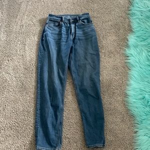 American eagle mom jeans dark wash
